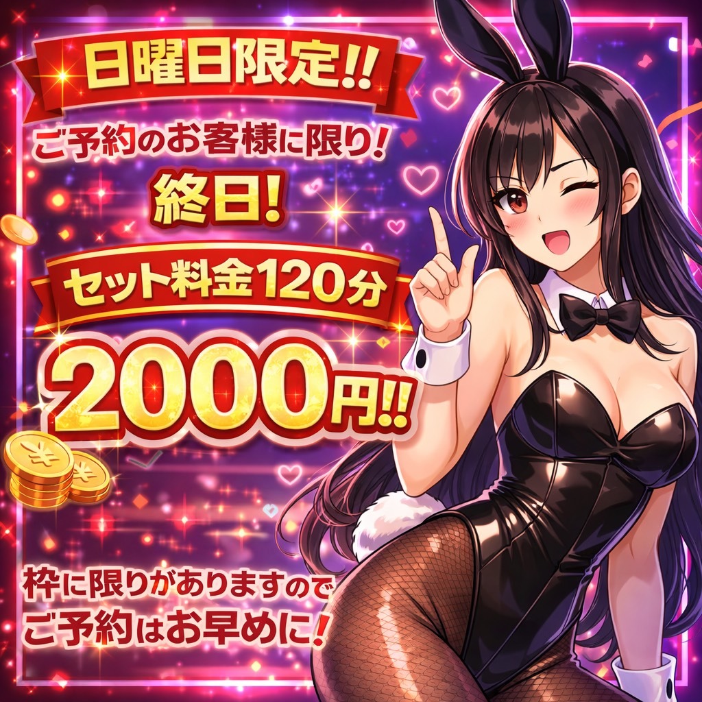 日曜日限定！！